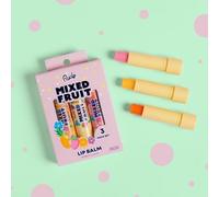 Rude Cosmetics - Mixed Fruit Lip Balm Trio - 2 Types Tropical Set - 4g