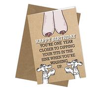 Rude Funny BIRTHDAY CARD Greetings Card/Comedy/Humour/Wife/Mum/Gran/Friend/Auntie/Girlfriend #243