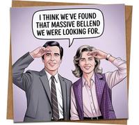 Rude Funny Greeting Card - “Found That Massive Bellend” - 145mm x 145mm - Includes Kraft Envelope - Adult Birthday/Leaving/Work Banter Card