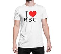 Rude Funny I Love B B C T Shirt - Christmas/Birthday Present (Small) White
