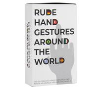 Rude Hand Gestures Around the World - 100-Card Set by Gift Republic | Funny Travel Gift, Cultural Gesture Guide, Learn Global Hand Meanings, Humorous Educational Cards