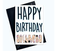 Rude Happy Birthday Day Cards Funny Greeting Cards for Him Profanity Cards for Him Birthday Card for Boyfriend Husband Fiancé Fiancée LGBTQ LGBT Gifts Comedy PC708