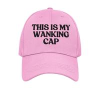 Rude Hat This is My Wanking Novelty Baseball Cap (UK, Alpha, One Size, Pink)