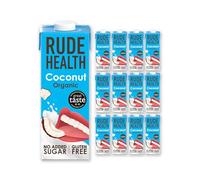 Rude Health 12 x 1 Litre Organic Coconut Dairy-Alt Milk, 100% Natural Organic Drink, Lactose Free, Dairy Free & Gluten-Free, No Added Sugar, Award-Winning, Healthy & Vegan, 100% Recyclable Packaging