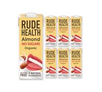 Rude Health 6 x 1 Litre Organic No Sugars Almond Drink, Milk Alternative