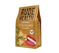 Rude Health 6 x 80g Organic Gluten-Free Chickpea Triangle Crackers, Award-Winning, Healthy & Vegan, 100% Recyclable Packaging
