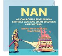 Rude Nan Birthday Card, Fire Hazard