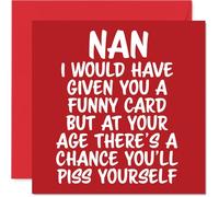 Rude Nan Birthday Card, P*ss Yourself
