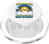 Rude Novelty Chlamydia Survivor Funny STD Joke Sun Cartoon PopSockets PopGrip for MagSafe