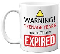 20th Birthday Gifts for Women Men - Teenage Years Have Expired - Rude Novelty Gag Joke Funny Mugs for 20th Birthday Present, 11oz Premium Ceramic Coffee Mugs