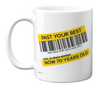 70th Birthday Gifts for Men Women - Past Your Best - Rude Novelty Gag Joke Funny Mugs for 70th Birthday Present, 11oz Premium Ceramic Coffee Mugs