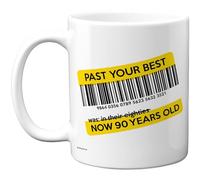 90th Birthday Gifts for Men Women - Past Your Best - Rude Novelty Gag Joke Funny Mugs for 90th Birthday Present, 11oz Premium Ceramic Coffee Mugs