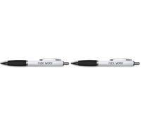 Rude Pens For Adults | Funny Boss Gifts Leaving Presents For Colleagues | Silly Ballpoint Pen Novelty Funky Stationery Quirky Gift Office Desk Accessories (Black_PAP44) (Pack of 2)