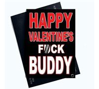 Rude Valentines Day Cards Funny Greeting Cards F- Word Buddy Partner for Him Profanity Cards for Him Valentines Card for Boyfriend Girlfriend Wife Husband Fiancé Fiancée LGBTQ LGBT Gifts Comedy PC807