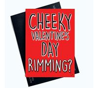 Rude Valentines Day Cards Funny Greeting Cards for Him Cheeky Valentine's Day Rimming Profanity Cards for Him Valentines Card for Boyfriend Husband Fiancé Fiancée LGBTQ LGBT Gifts Comedy PC701