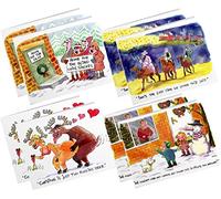 Rude Vulgar Christmas Xmas Cards 8 Pack (2pc of Each Design)