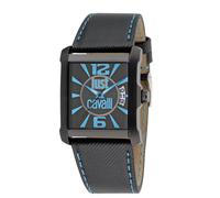 Rude Watch Black Calfskin Strap Black Dial Just Cavalli Black One Size