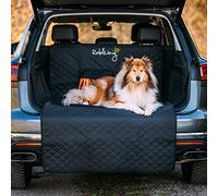 Rudelkönig car boot protector for dogs with bumper guard - Water repellent & easy to clean - Quilted car trunk cover with storage bag - Car boot liner protector