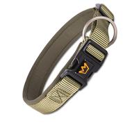 Rudelkönig Dog Collar Bella - Adjustable Dog Collar for medium and large Dogs - Dog Collar in Khaki