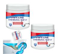 Rudfovn 2 Pcs Powerful Pipeline Dredging Agent, 260g Sink Drain Cleaner for Bathroom, Toilet