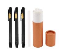 Rudfovn 3 Pcs Fabric Chalk Pens with 20 Replacement Refills, Heat Erasable Markers Sewing for Diy Fa Bric Pens Sewing Washable Sewing Marking Pen