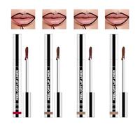 Rudfovn 4 Pcs Peel Off Lip Liner Set, Long Lasting Removable Finish Waterproof Lip Stain