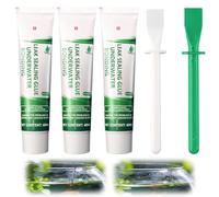 Rudfovn 5 Pcs 60ml Aquarium Sealant Set with Plastic Glue Spreader, Safe Formula Waterproof Clear Silicone Fish Tank Repair Glue