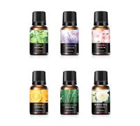 Rudfovn 6 Pcs 10ml Essential Oils for Diffusers for Home, Diffuser Oil, 6 Fragrances