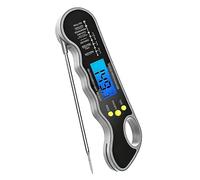 Rudfovn Digital Meat Thermometer - Fast & Accurate Food Thermometer with Backlight, Waterproof Probe & Magnet for Grilling, BBQ, Cooking, Baking and Candy Making