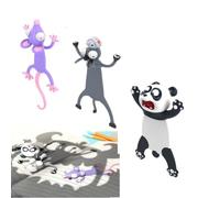 RUDFUZ 3 Pcs Cartoon 3D Bookmarks - Wacky Animal Reading Bookmarks - Cute Squashed Animals - Stationery for Kids, Students and Book Lovers