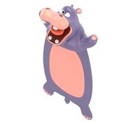 RUDFUZ 3D Cartoon Animal Bookmarks 3D Stereo Wacky Animal Reading Bookmarks Cute Squashed Animals Bookmarks Stationery for Kids, Students and Book Lovers, Reading Presents, Party Favors, 1 Hippo