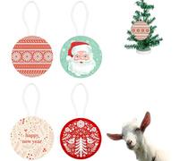 RUDFUZ 4PCS Prank Goat Scream Ornament Screaming Goat Prank Ornament Christmas Goat Scream Ornament Prank Noise Maker Funny Christmas Decoration Add a Touch of Humor and Surprise to Any Occasion