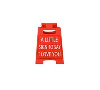 RUDFUZ A Little Sign To Say I Love You Love Themed Mini Sign Ornaments Romantic Love Language Sign Plaque for Home Decor