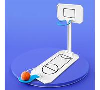 RUDFUZ Desktop Basketball Toy, Mini Basketball Machine Office Desk Decorations Basketball Hoop Toy Board Game for Basketball Lovers