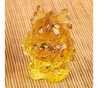 RUDFUZ Exquisite Little Dragon Statuette, Crystal Glass Animal Ornament and Paperweight