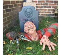 RUDFUZ Horror Creeper Zombie Halloween Props Tomb Walker Resin Sculpture Outdoor Garden Horror Halloween Props Home Party Horror Decor Gift, 6.69*5.12in