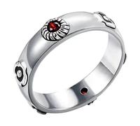 RUDFUZ Howl's Moving Castle Silver Ring - Hauru Sophie Cosplay Jewelry Gifts for Girlfriend and Boyfriend