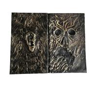 RUDFUZ Necronomicon Dark Magic Book Demon Evil Dead Summon Book Lovecraft Horror Movie Prop Decor Notebook Altar Ceremony Prop Book Living Room Desktop Decoration Halloween Birthday Gift