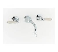 Rudge & Co Rudge and Co Ashbury Wall Mounted 3 Hole Basin Mixer Tap With Optional Handles & 9 Different Finishes - AS1826W Finish: Weathered C
