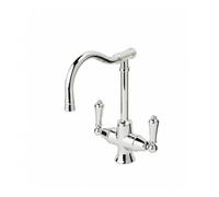 Rudge & Co Rudge and Co Canterbury Deck Mounted Cross Body Kitchen Tap With Optional Handles & Finishes Finish: Chrome, Tap Head Style: Cross