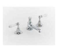 Rudge & Co Rudge and Co Pevensey Traditional 3 Hole Basin Mixer Tap With Optional Handles & 9 Different Finishes - PS1826 Finish: Chrome, Hand