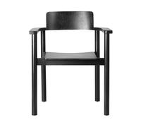 Rudi Spisebordsstol Black Lacquered Oak