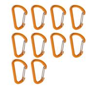 Rudiaoa 10Pcs Wiregate Carabiner Clip, Heavy Duty Accessory Clip, Large Size for Hiking, Camping, Fishing, Outdoor,