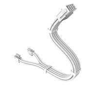 Rudiaoa 11.8inch CPU 8pin To 4+4pin Detachable Power Cable Durability Nylon Cord For Mainbiard Power Supplies
