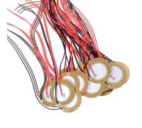 Rudiaoa 15Pcs 20mm/27mm/35mm Piezo Disc Transducer Microphone Sound with Wires for Acoustic