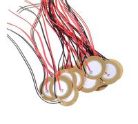 Rudiaoa 15Pcs 20mm/27mm/35mm Piezo Disc Transducer Microphone Sound with Wires for Acoustic