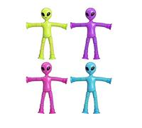 Rudiaoa Cartoon Alien Toy Telescopic Suction Cup Sensory Animal Sucker Fidgets Sensory For Kids Telescopic Tube Toy