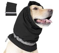 Rudiaoa Dog Hematoma Ear Wrap Head Covers Grooming And Drying Ear Protectors For Noise Cancellation Reflective Gear