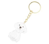 Rudiaoa Dog Shape Keyring Pet Hair Collector Cats Furs Collection Display Box For Pet Lover Memorial Keepsakes Bag Charm Pet Hair Storage Keychain With Compartment