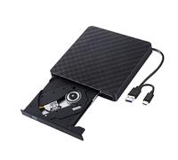 Rudiaoa External Disk Drive For Laptop USB C Connection 24X Writing 8X Rewriting Shockproof Design Player For Laptop